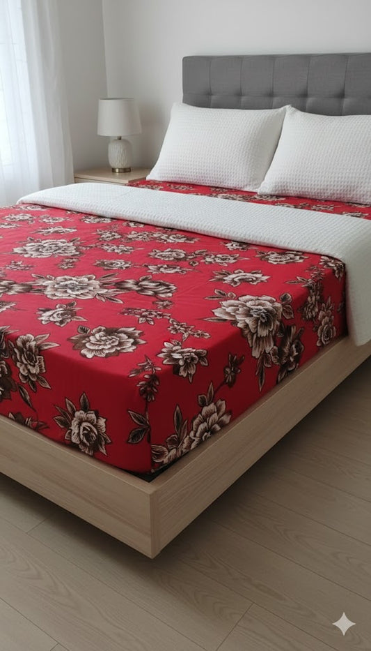 Luxury Soft Cotton Bedsheet Set – Breathable & Long-Lasting Comfort