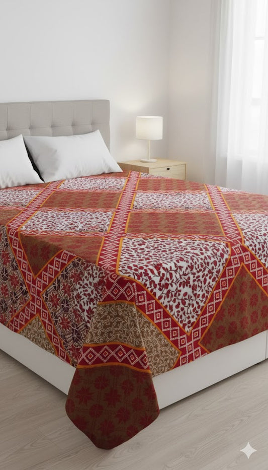 Luxury Soft Cotton Bedsheet Set – Breathable & Long-Lasting Comfort