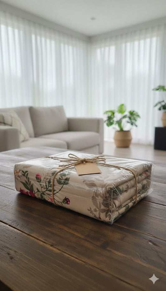 Luxury Floral Printed Bedsheet / Comforter – Elegant & Premium Quality